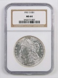 1921 S Morgan Silver Dollar (NGC) MS64.
