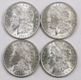 Lot of (4) 1921 P Morgan Dollars.