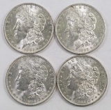 Lot of (4) 1882 O Morgan Dollars.