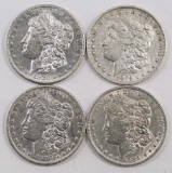 Lot of (4) Morgan Dollars.