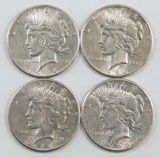 Lot of (4) 1926 P Peace Dollars.