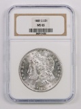 1881 S Morgan Silver Dollar (NGC) MS65.