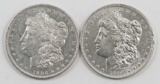 Lot of (2) 1904 O Morgan Dollars.