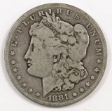 1881 CC Morgan Dollar.