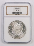 1881 S Morgan Silver Dollar (NGC) MS65