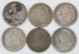 Lot of (6) Capped Bust Dimes.