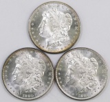 Lot of (3) Morgan Dollars.