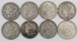 Lot of (8) Morgan Dollars.