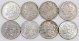 Lot of (8) Morgan Dollars.