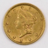 1853 $1 Liberty Head Gold.