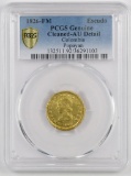 1826-FM Escudo Gold (PCGS) AU details Genuine.