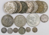 Lot of (19) Silver Foreign Collector Coins.