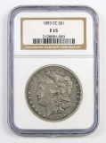 1893 CC Morgan Silver Dollar (NGC) F15.