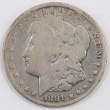 1881 CC Morgan Dollar.