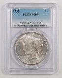 1935 P Peace Silver Dollar (PCGS) MS64