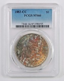 1883 CC Morgan Silver Dollar (PCGS) MS66.
