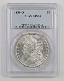 1889 O Morgan Silver Dollar (PCGS) MS63.