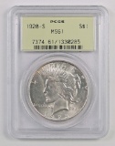 1928 S Peace Silver Dollar (PCGS) MS61.