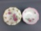 Group of 2 vintage floral print bowls