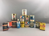 Group of 14 vintage advertising wax, oils and more