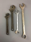 Group of 4 wrenches