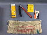 Group of miscellaneous Hilti advertising apron and more