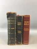 Group of 3 vintage bibles