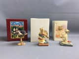Group of 3 new cat figurines