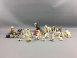 Group of dog figurines