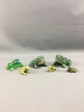 Group of 6 frogs