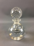 Vintage art glass perfume paperweight