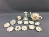 Group of miniature plates and more