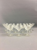 Group of 12 Vintage American Fostoria crystal glasses