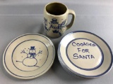 Pottery mug and Plates