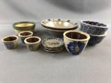 Pottery bowls plates and more
