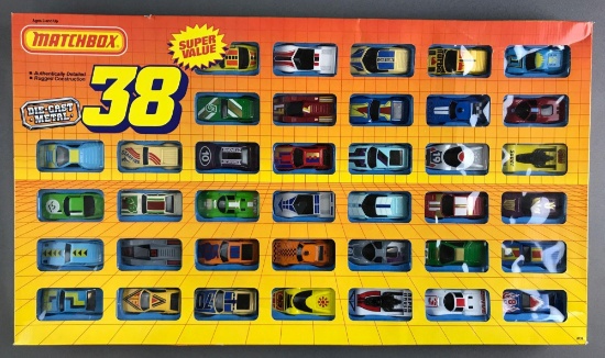 Vintage Matchbox 38 Die Cast Car Gift Set in Original Packaging