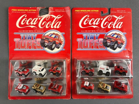 Vintage Coca Cola Tiny Tuffs Toy Vehicles In Original Packaging