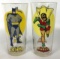 Vintage 1976 Batman and Robin Pepsi Super Series Glasses
