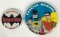 Vintage 1966 Batman and Robin Society Charter Member and Ron Riley's Batman Club Pinbacks