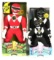 Group of 3 1994 Mighty Morphin Power Rangers Red and Black Ranger Plush Dolls