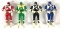 Group of 4 1993 Bandai Mighty Morphin Power Rangers Auto Morphin Action Figures
