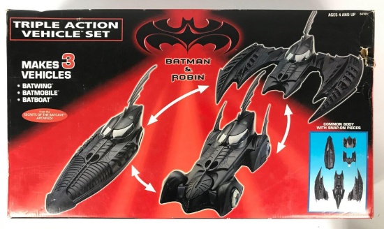 1997 Kenner Batman and Robin Triple Action Vehicle Set with Original Box |  Art, Antiques & Collectibles Toys Vintage & Antique Toys | Online Auctions  | Proxibid