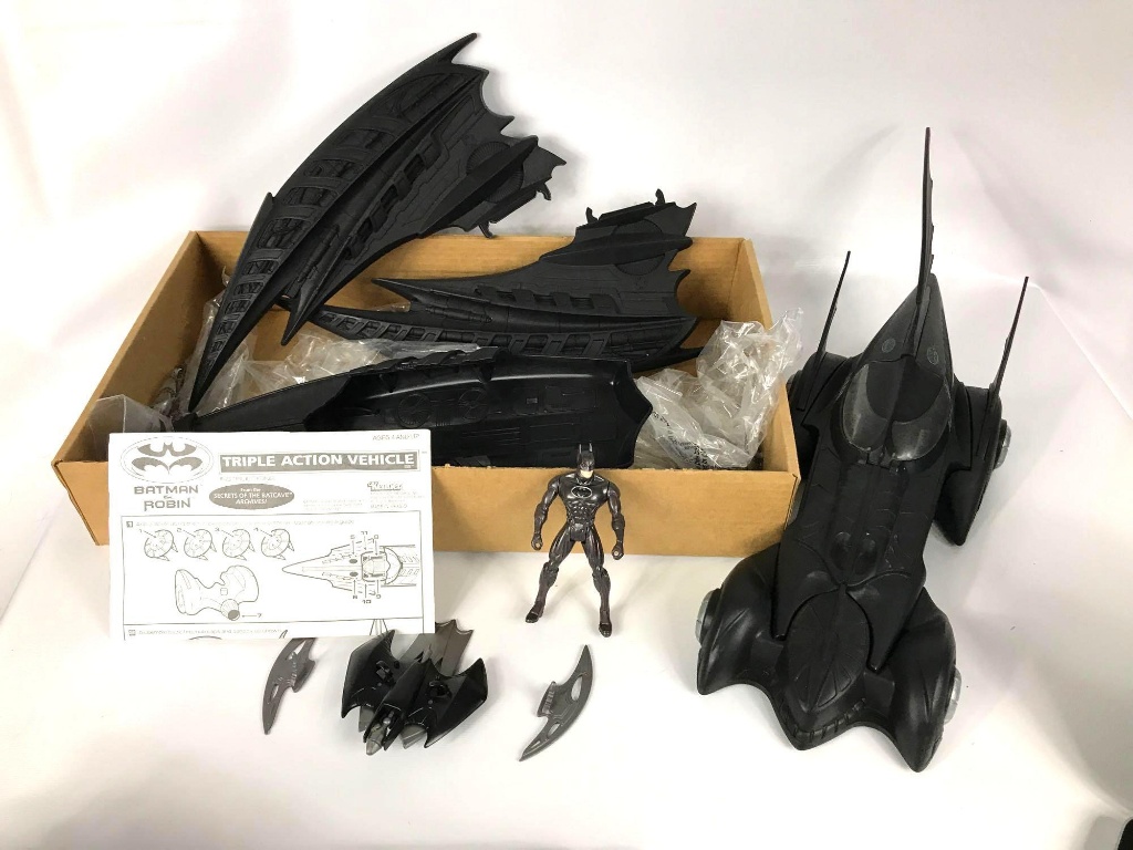 1997 Kenner Batman and Robin Triple Action Vehicle Set with Original Box |  Art, Antiques & Collectibles Toys Vintage & Antique Toys | Online Auctions  | Proxibid