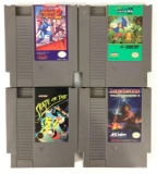 Group of 4 Vintage Nintendo Entertainment System Game Cartridges