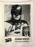 Signed Adam West Blockbuster Video 1989 Promo Photograph