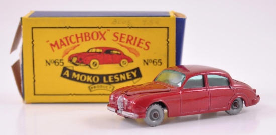 Matchbox No. 65 Jaguar 3.4 Liter Die-Cast Car with Original Box