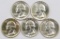 Lot of (5) 1955 D Washington Silver Quarters.