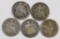 Lot of (5) Seated Liberty Half Dimes.