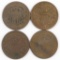Lot of (4) Two Cent Pieces.