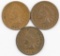 Lot of (3) Indian Head Cents.